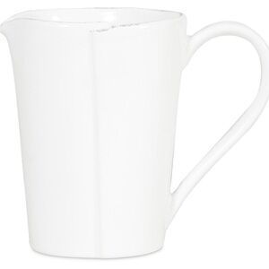 Elegant White Ceramic Pitcher